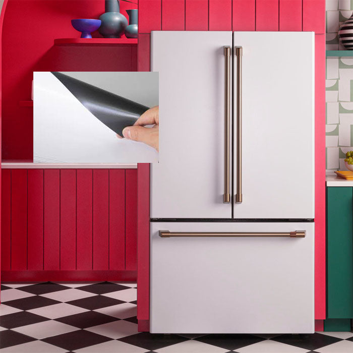 White Refrigerator Skin Cover Panel Wraps USA Made Best