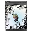 Load image into Gallery viewer, Delightful Fairies Magnet Skin on Black Dishwasher