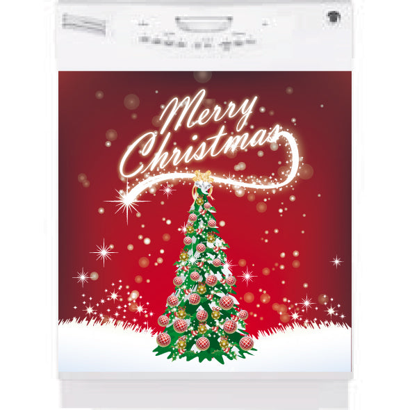 Merry Christmas Tree<br/>Dishwasher Magnet Skin