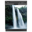 Load image into Gallery viewer, High Waterfalls Magnet Skin on Black Dishwasher