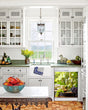 Load image into Gallery viewer, Kitchen with White Cabinets Green Countertop Terra Cotta Floor Kitchen Sink with Window next to Winery Picnic Magnetic Dishwasher Cover Skin on Dishwasher with White Control Panel