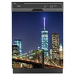 Load image into Gallery viewer, New York City Magnet Skin on Black Dishwasher