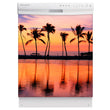 Load image into Gallery viewer, Sunset Palm Trees Magnet Skin on White Dishwasher