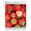 Load image into Gallery viewer, Sweet Strawberries Magnet Skin on White Dishwasher
