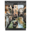 Load image into Gallery viewer, Venice Canals Magnet Skin on Black Dishwasher