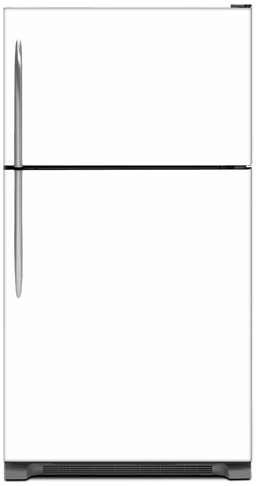 Semi Gloss White Magnet Skin on Model Type Top Freezer Refrigerator