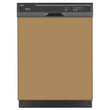 Load image into Gallery viewer, Almond Nutshell Color Magnet Skin on Black Dishwasher
