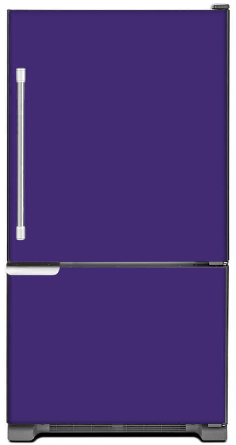  Amethyst Purple Color Magnet Skin on Model Type Bottom Freezer Refrigerator 