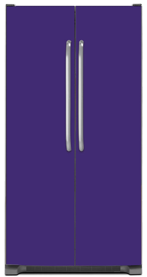  Amethyst Purple Color Magnet Skin on Model Type Side by Side Refrigerator 