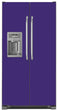 Load image into Gallery viewer, Amethyst Purple Color Magnet Skin on Model Type Side by Side Refrigerator with Ice Maker Water Dispenser
