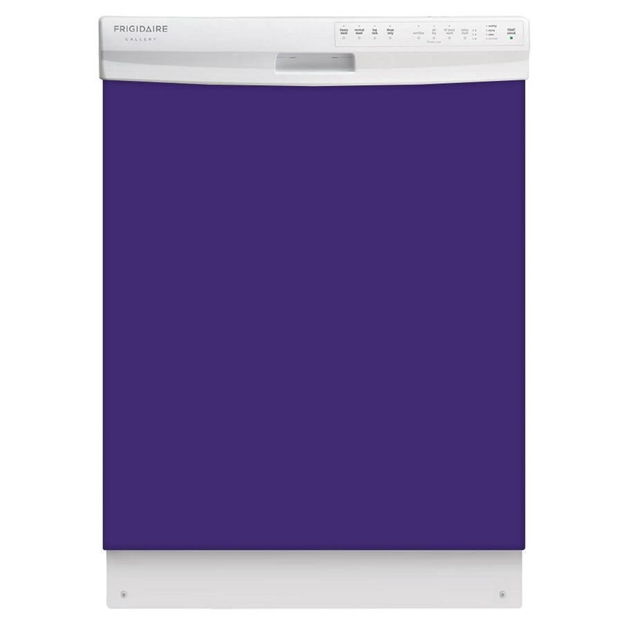  Amethyst Purple Color Magnet Skin on White Dishwasher 