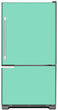 Load image into Gallery viewer, Aqua Green Color Magnet Skin on Model Type Bottom Freezer Refrigerator
