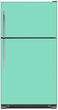 Load image into Gallery viewer, Aqua Green Color Magnet Skin on Model Type Top Freezer Refrigerator
