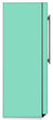 Load image into Gallery viewer, Aqua Green Color Magnet Skin on Side of Refrigerator
