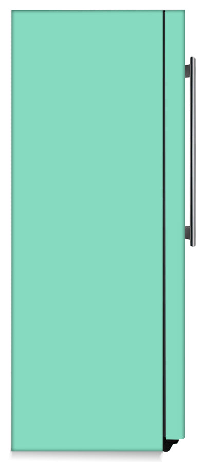  Aqua Green Color Magnet Skin on Side of Refrigerator 