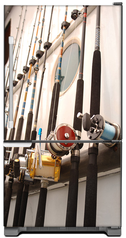 Best! Gone Fishing Refrigerator Skins