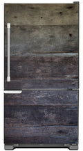 Barn Wood Panels Magnetic Refrigerator Skin Wrap Cover on Model Type Bottom Freezer Fridge