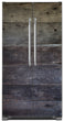 Load image into Gallery viewer, Barn Wood Panels Magnetic Refrigerator Skin Wrap Cover on Model Type Side by Side Fridge
