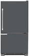 Load image into Gallery viewer, Battleship Gray Color Magnet Skin on Model Type Bottom Freezer Refrigerator
