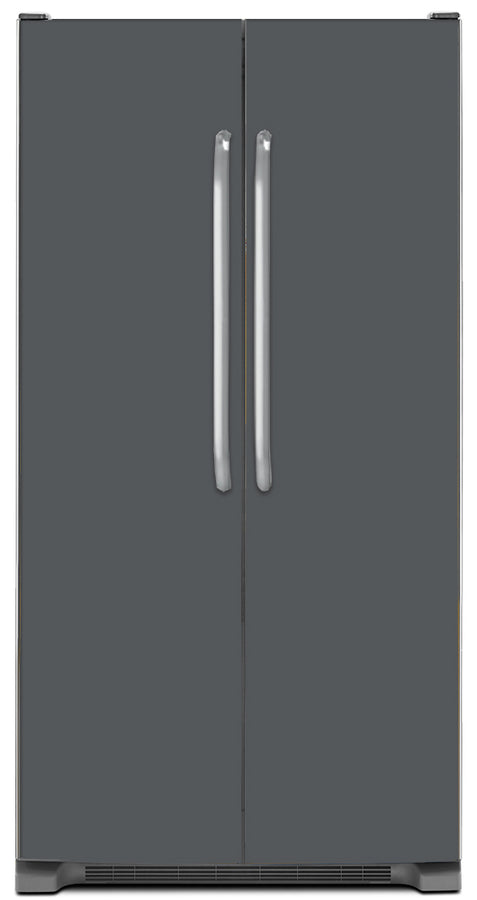  Battleship Gray Color Magnet Skin on Model Type Side by Side Refrigerator 