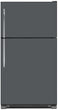 Load image into Gallery viewer, Battleship Gray Color Magnet Skin on Model Type Top Freezer Refrigerator
