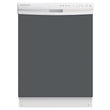 Load image into Gallery viewer, Battleship Gray Color Magnet Skin on White Dishwasher
