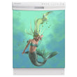Load image into Gallery viewer, Beautiful Mermaid Magnet Skin on White Dishwasher
