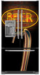 Load image into Gallery viewer, Beer Tap Magnet Skin on Model Type French Door Refrigerator with Ice Maker Water Dispenser
