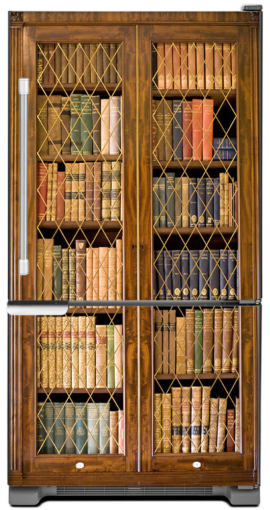 Bookcase Magnet Skin on Model Type Bottom Freezer Refrigerator
