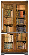 Bookcase Magnet Skin on Model Type Bottom Freezer Refrigerator