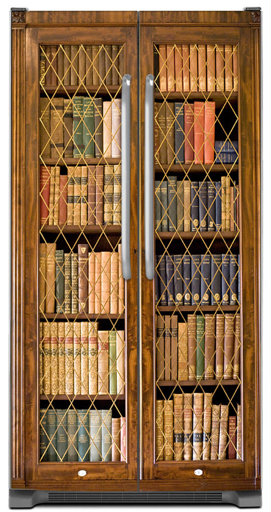 Bookcase  Magnet Skin on Model Type Side by Side Refrigerator
