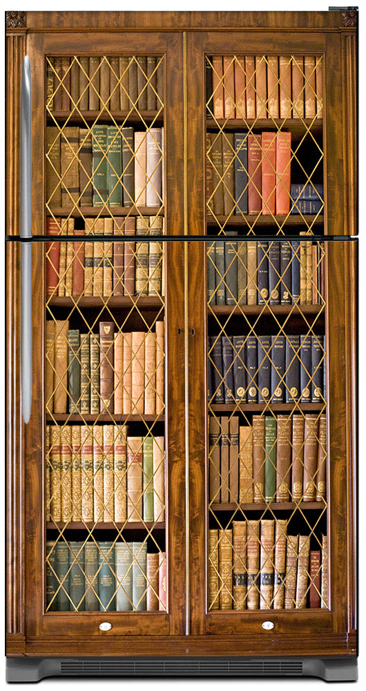 Bookcase Magnet Skin on Model Type Top Freezer Refrigerator