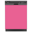Load image into Gallery viewer, Bubble Gum Pink Color Magnet Skin on Black Dishwasher
