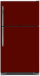 Load image into Gallery viewer, Burgundy Maroon Color Magnet Skin on Model Type Top Freezer Refrigerator
