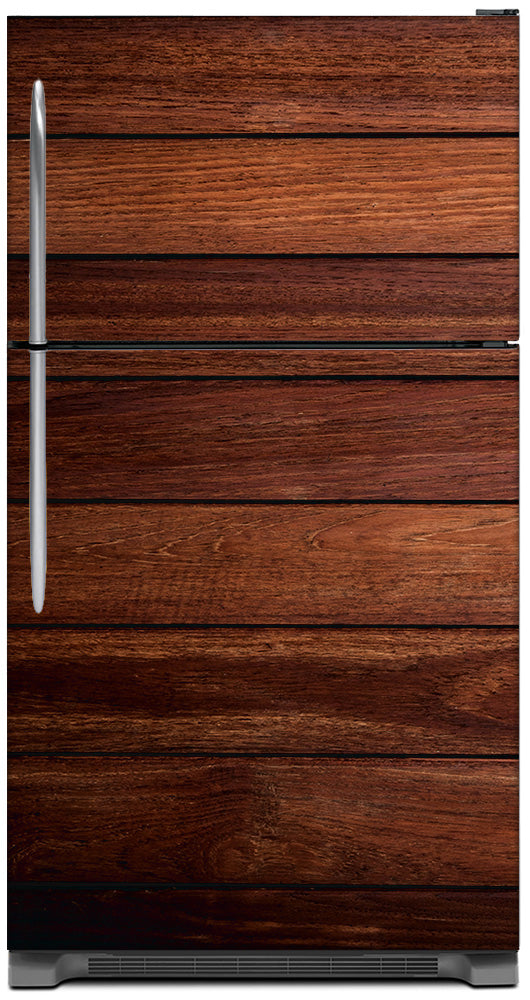 Cherry Wood Panels Magnet Skin Panel on Refrigerator Model Type Top Freezer Fridge