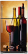 Load image into Gallery viewer, Classic Wine Bottles Magnetic Refrigerator Skin Wrap Panel on Model Type Fridge Top Freezer Refrigerator
