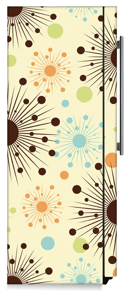 Color Burst Magnet Skin on Side of Refrigerator