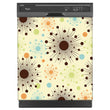 Load image into Gallery viewer, Color Burst Magnetic Dishwasher Cover Skin Panel on Dishwasher with Black Control Panel
