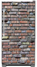 Colored Bricks Magnetic Refrigerator Cover Panel Skin Wrap on Fridge Model Type Bottom Freezer Fridge
