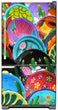 Load image into Gallery viewer, Colorful Plates Magnet Skin on Model Type Bottom Freezer Refrigerator
