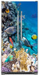 Load image into Gallery viewer, Coral Reef Fish Magnetic Refrigerator Cover Panel Skin Wrap on Refrigerator  Model Type Side by Side Fridge
