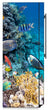 Load image into Gallery viewer, Coral Reef Fish Magnetic Refrigerator Skin Cover Wrap on Fridge Side Panel
