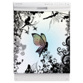 Delightful Fairies Magnet Skin on White Dishwasher