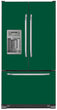 Load image into Gallery viewer, Forest Green Color Magnet Skin on Model Type French Door Refrigerator with Ice Maker Water Dispenser
