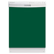 Load image into Gallery viewer, Forest Green Color Magnet Skin on White Dishwasher
