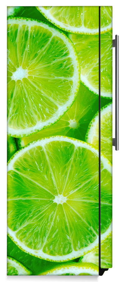  Fresh Limes Magnet Skin on Side of Refrigerator 