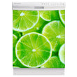 Load image into Gallery viewer, Fresh Limes Magnet Skin on White Dishwasher
