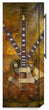 Load image into Gallery viewer, Guitar Funk Magnet Skin on Side of Refrigerator
