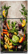 Load image into Gallery viewer, Healty Good Food Magnetic Refrigerator Cover Panel Skin Wrap on Fridge Model Type Top Freezer Fridge
