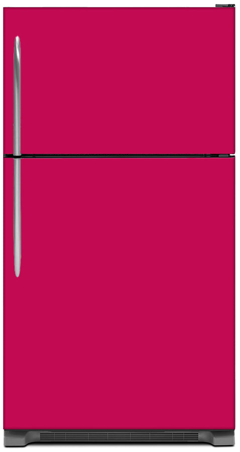  Hot Pink Color Magnet Skin on Model Type Top Freezer Refrigerator 
